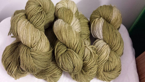 CC18/587 Handdyed Wool & Silk Yarn 8ply