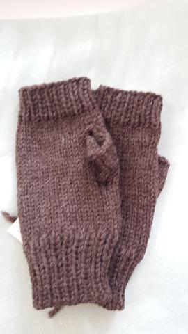 Fingerless Mitts in Natural Colours